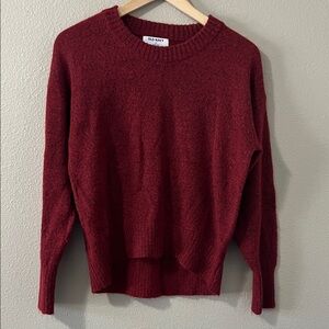 Old Navy Women's Burgundy Crew Neck Sweater